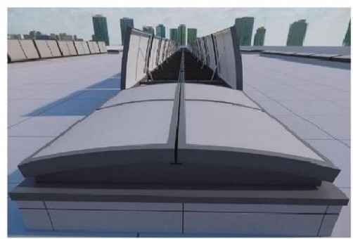WMI curved double window