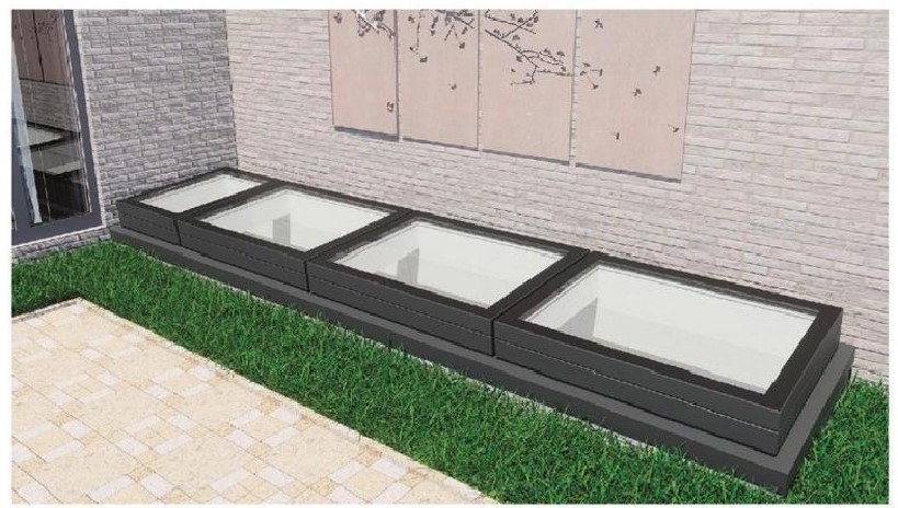 WMG series concealed frame flat roof integrated skylight