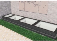 WMG series concealed frame flat roof integrated skylight